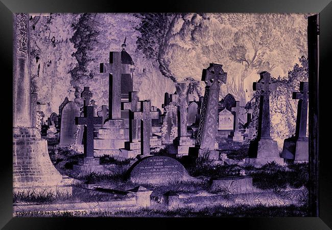 Graveyard Framed Print by kelly Draper