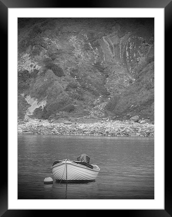 Boat Framed Mounted Print by kelly Draper