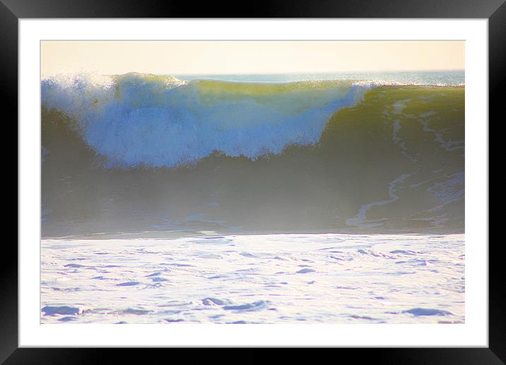 Big Wave Framed Mounted Print by kelly Draper