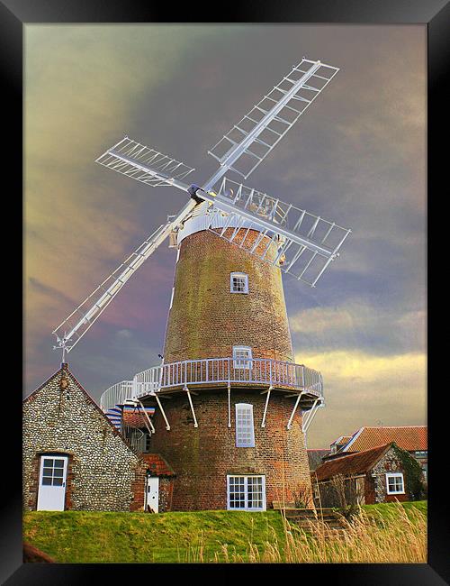 Cley Windmill Framed Print by kelly Draper