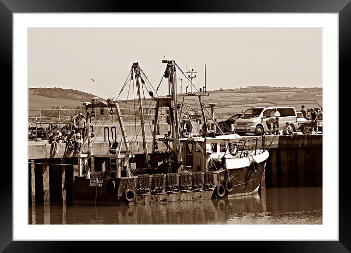 Fishing Boat Framed Mounted Print by kelly Draper
