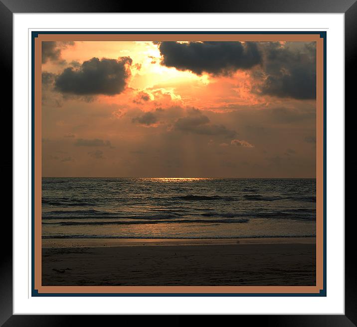Afternoon Clouds  Framed Mounted Print by james balzano, jr.