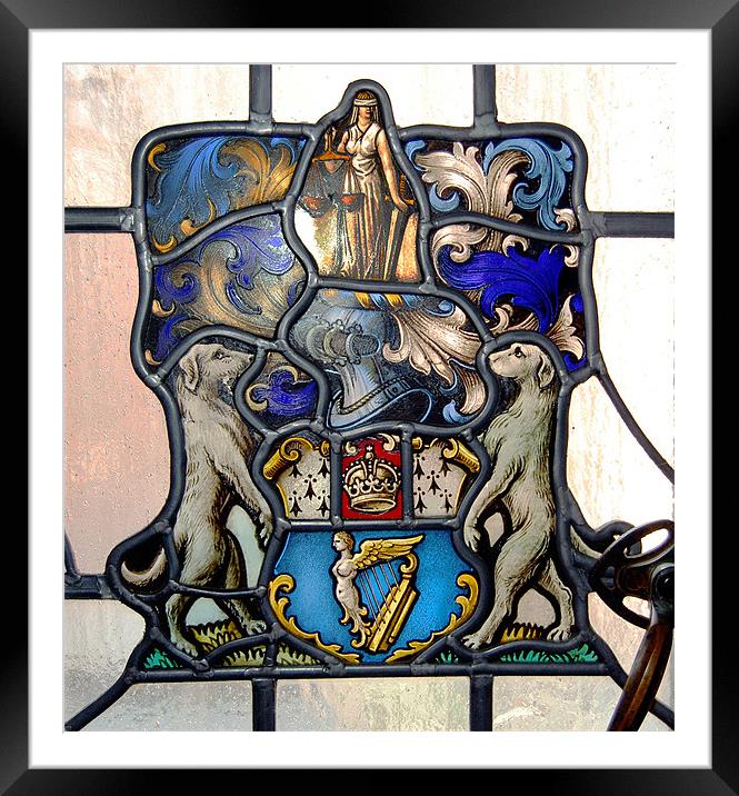 Stained Glass Window Framed Mounted Print by james balzano, jr.