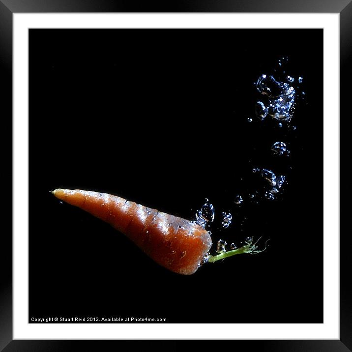 Carrot Juice Framed Mounted Print by Stuart Reid