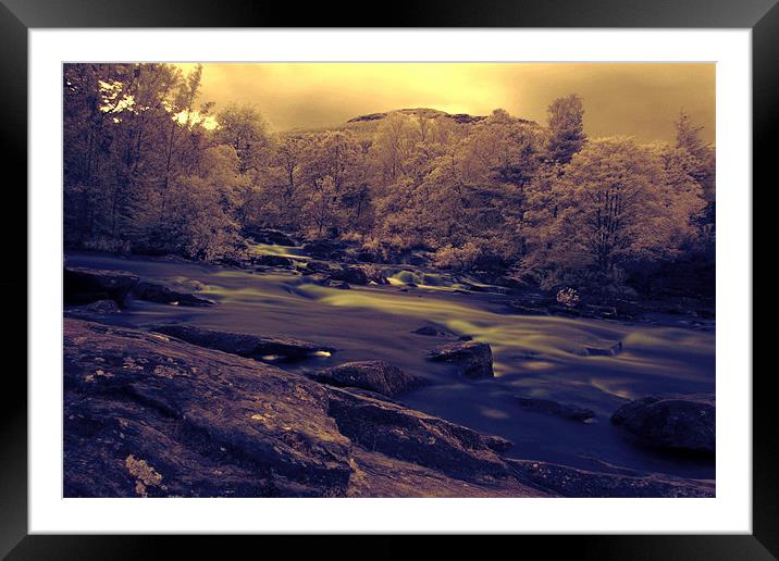 Falls of Dochart Killin Framed Mounted Print by Stuart Reid