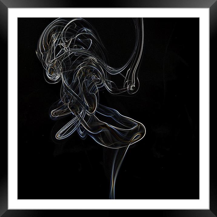 The Dancer smoke(18) Framed Mounted Print by Stuart Reid
