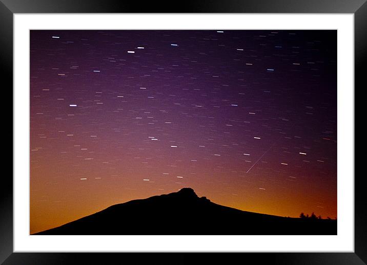 Mither Tap Shooting Star Framed Mounted Print by Stuart Reid