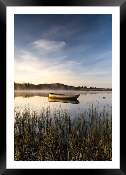 Misty Reflections on Loch Rusky Framed Mounted Print by Stuart Jack
