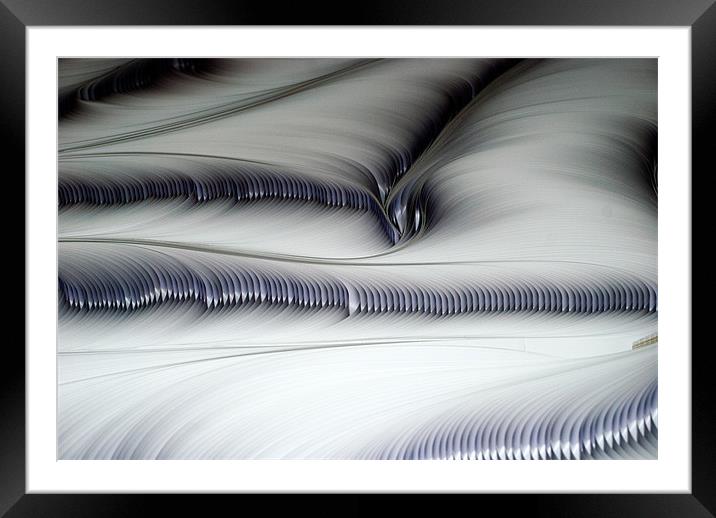 Ethereal Paper Feather Sculpture Framed Mounted Print by Stuart Jack