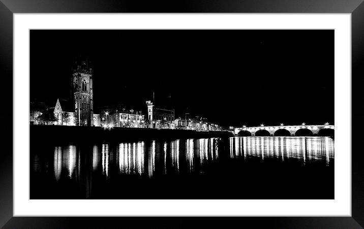 Glowing Perth Nightscape Framed Mounted Print by Stuart Jack
