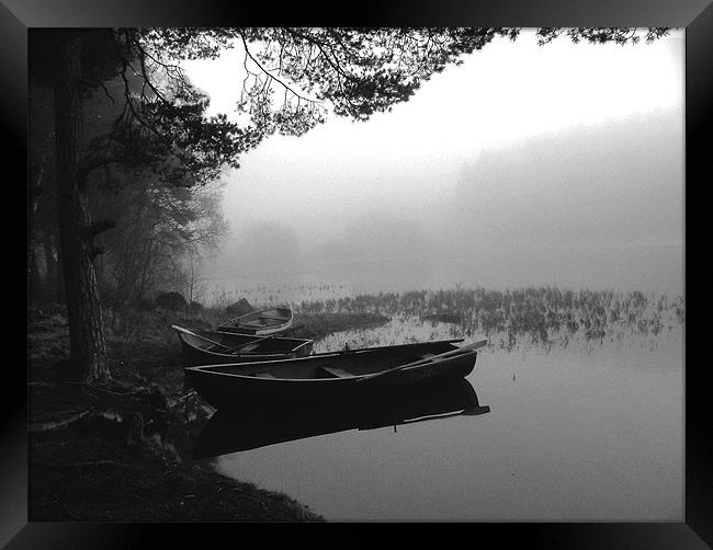 Enchanting Misty Loch Framed Print by Stuart Jack