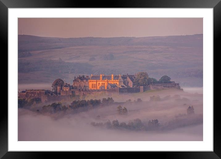  Stirling Castle in the mist Framed Mounted Print by Stuart Jack
