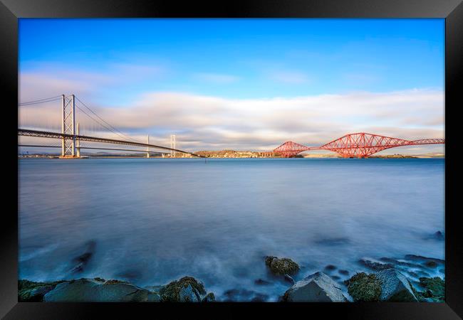 Forth Bridges: A Breathtaking Crossing Framed Print by Stuart Jack