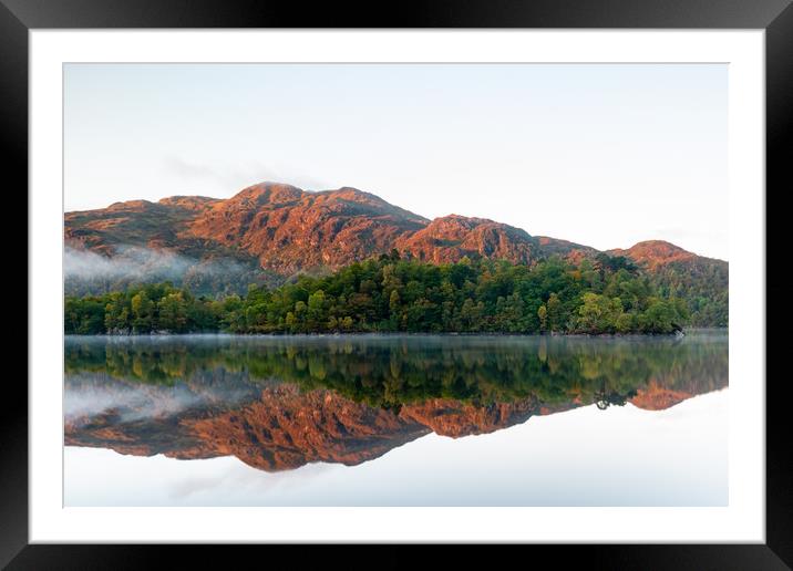 Serene Highland Reflection Framed Mounted Print by Stuart Jack