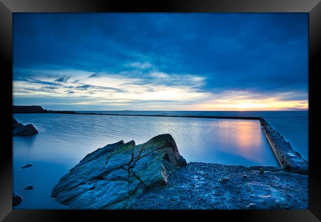 Coastal Sunrise Reflection Framed Print by Stuart Jack