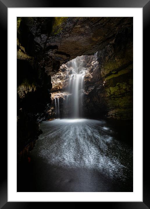 The Enigmatic Smoo Cave Waterfall Framed Mounted Print by Stuart Jack