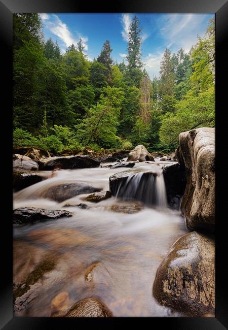 Rushing Waters Framed Print by Stuart Jack