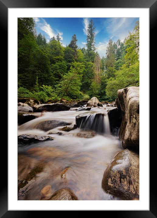 Rushing Waters Framed Mounted Print by Stuart Jack