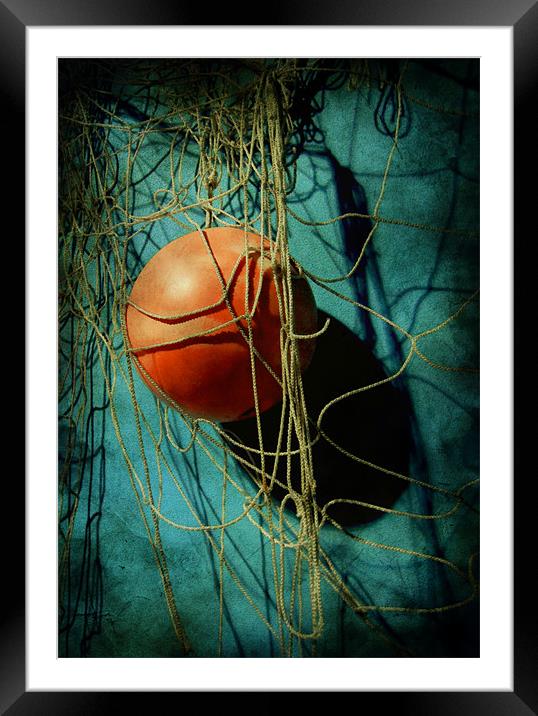 nets and buoy Framed Mounted Print by Heather Newton