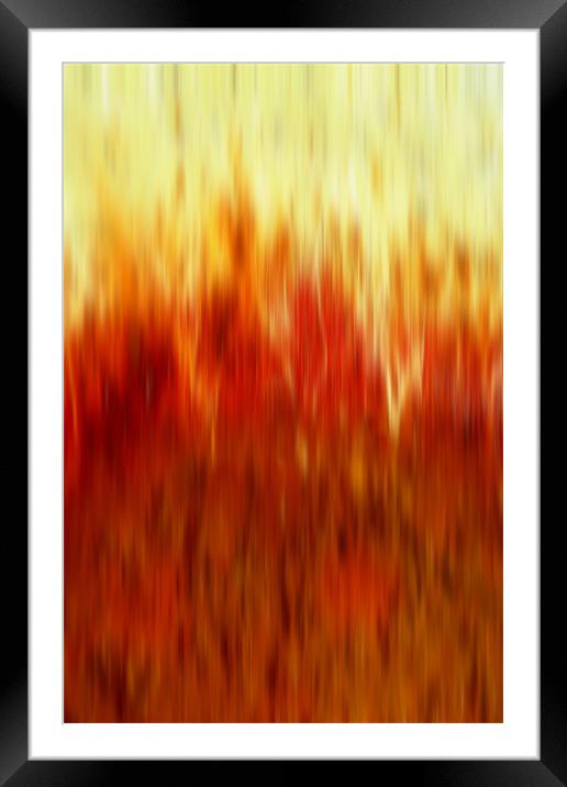 into the flames Framed Mounted Print by Heather Newton