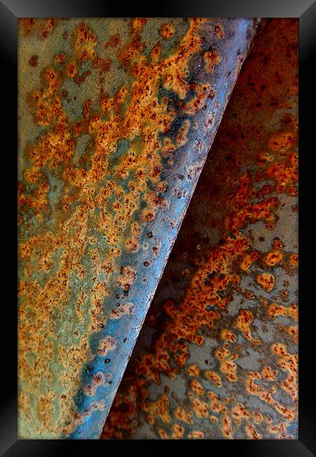 abstract rust Framed Print by Heather Newton