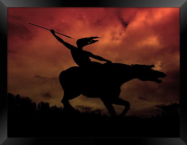 into battle Framed Print by Heather Newton