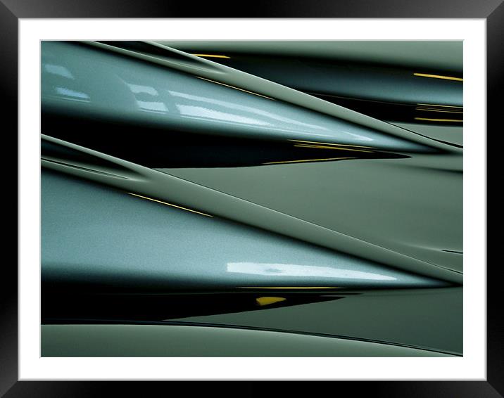 aerodynamics Framed Mounted Print by Heather Newton