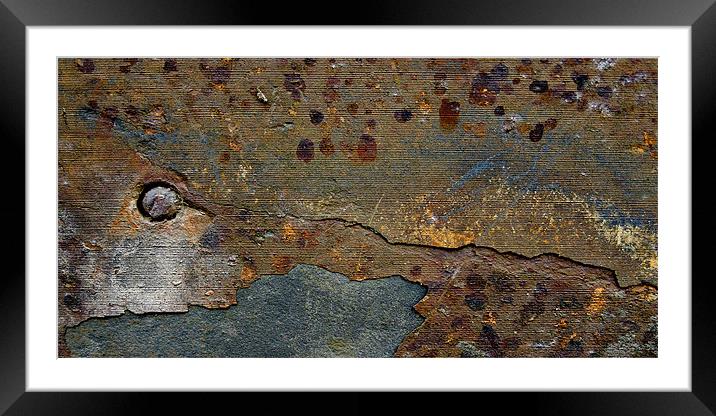 rusted landscape Framed Mounted Print by Heather Newton