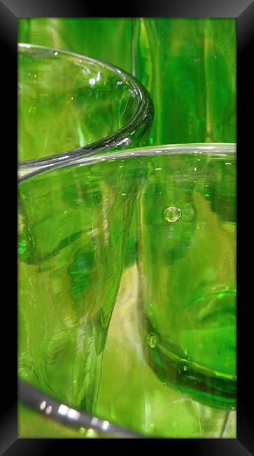 green glasses Framed Print by Heather Newton