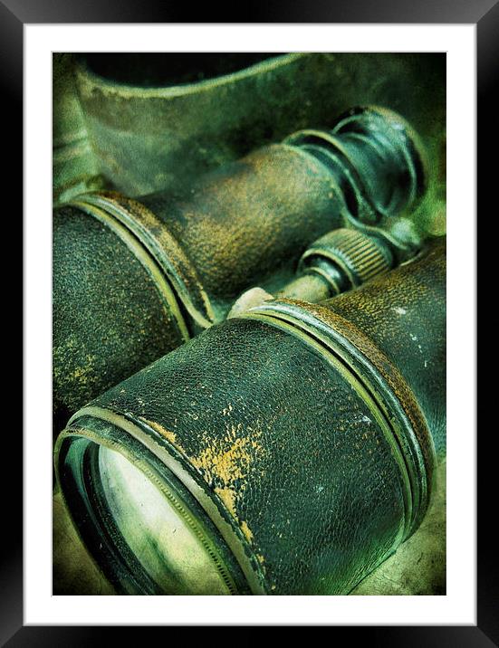 binoculars Framed Mounted Print by Heather Newton