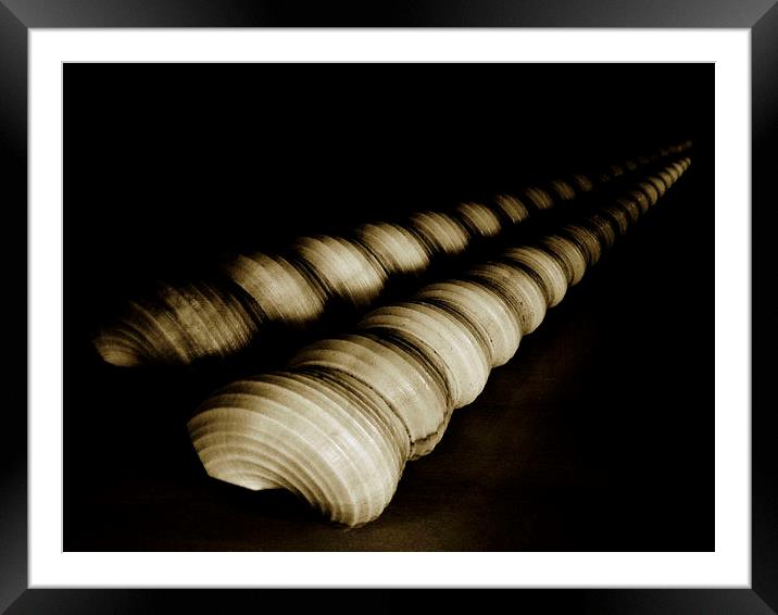 into the darkness Framed Mounted Print by Heather Newton