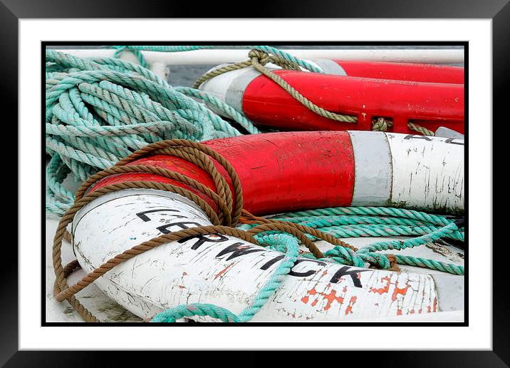 Lerwick fishing boat Framed Mounted Print by Heather Newton