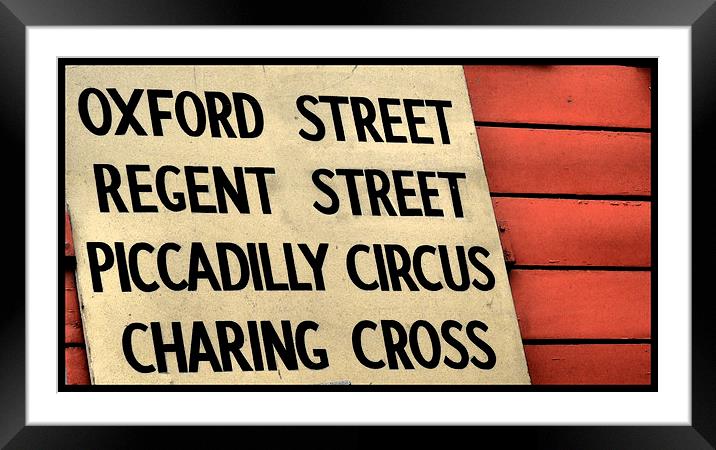 from Oxford Street to Charing Cross Framed Mounted Print by Heather Newton