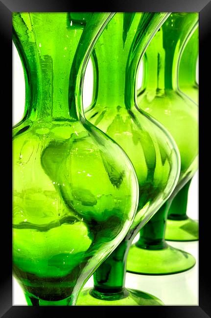 green glass still life Framed Print by Heather Newton