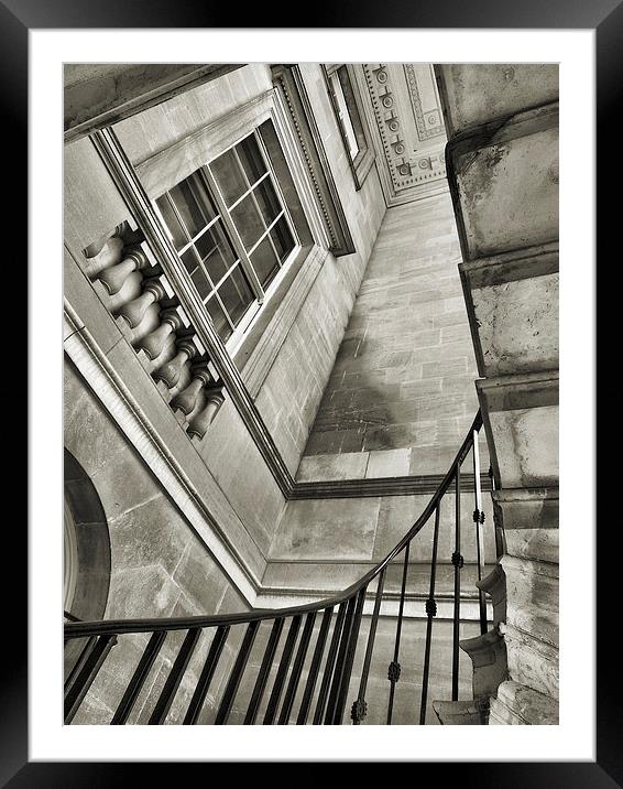  upstairs, downstairs Framed Mounted Print by Heather Newton