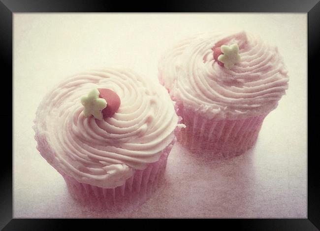 cupcakes for two Framed Print by Heather Newton