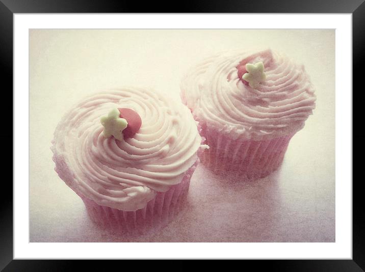 cupcakes for two Framed Mounted Print by Heather Newton