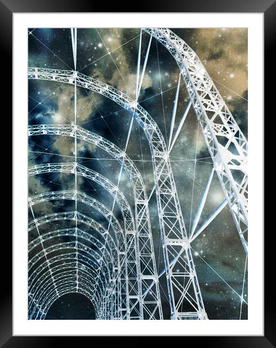 hangar in the stars Framed Mounted Print by Heather Newton