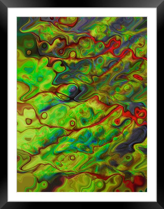 ripples Framed Mounted Print by Heather Newton