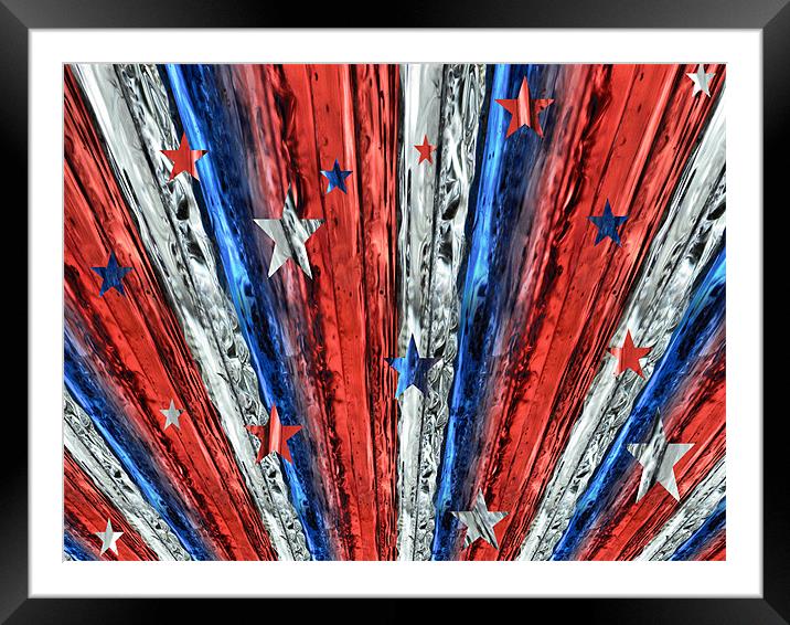stars and stripes Framed Mounted Print by Heather Newton