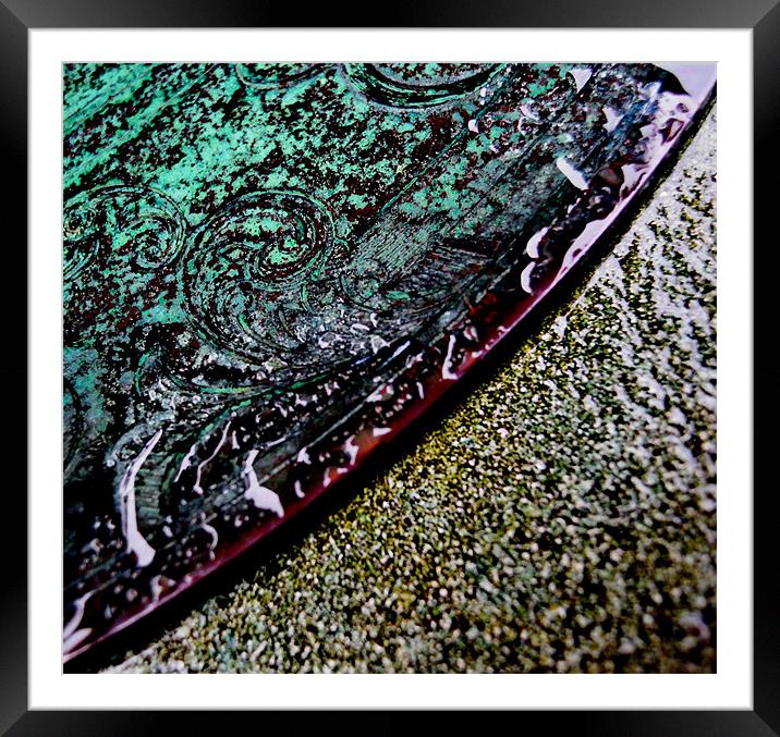 rain or shine, metal and stone Framed Mounted Print by Heather Newton
