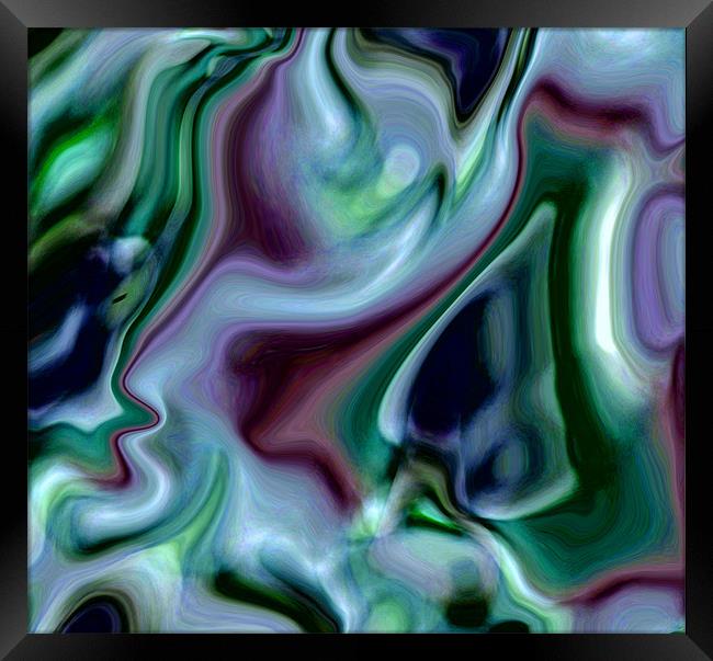 swirling silk Framed Print by Heather Newton
