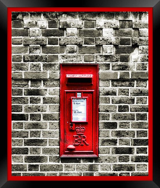 postbox Framed Print by Heather Newton