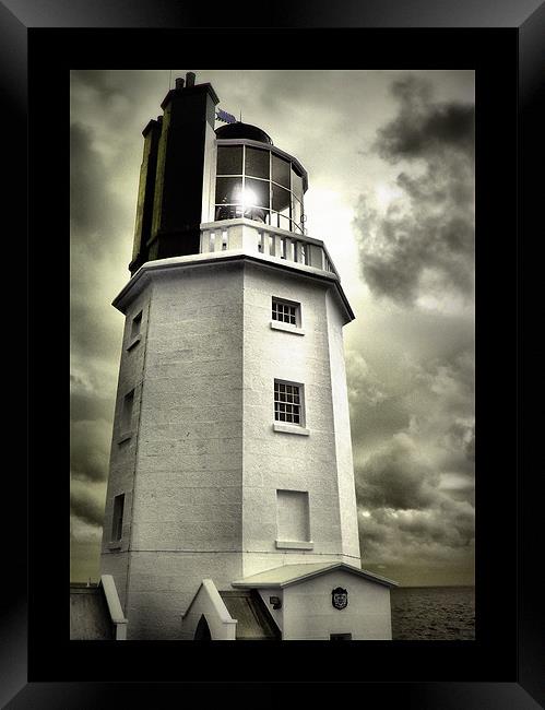 St Anthony's Lighthouse Framed Print by Heather Newton