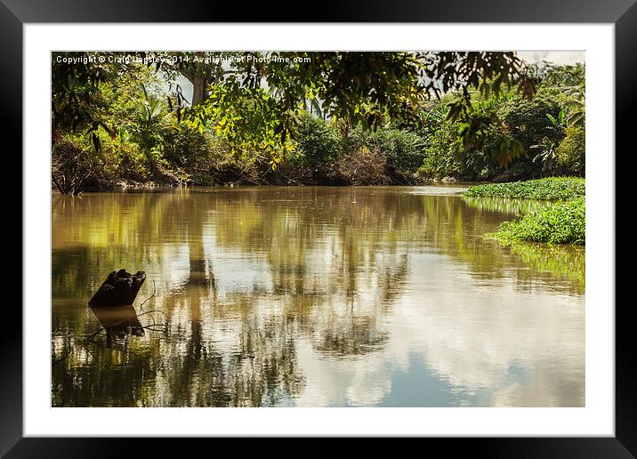 sarapiqui river scene Framed Mounted Print by Craig Lapsley