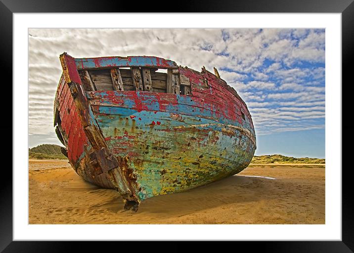Wreck at Crowpoint Framed Mounted Print by Pete Hemington