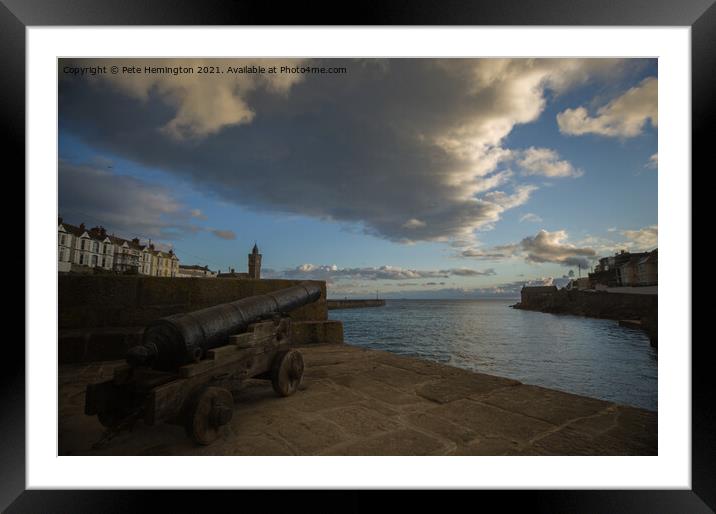 Porthleven in Cornwall Framed Mounted Print by Pete Hemington
