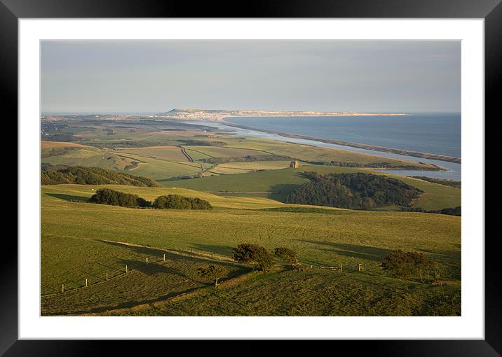 Abbotsbury and Portland Bill Framed Mounted Print by Pete Hemington