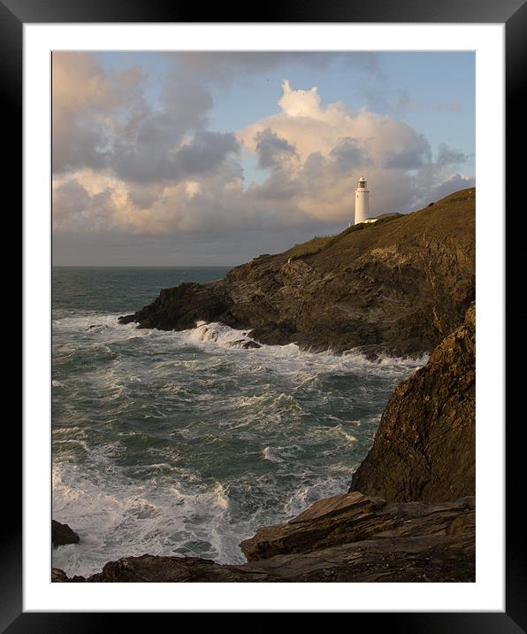 Trevose Lighthouse Framed Mounted Print by Pete Hemington