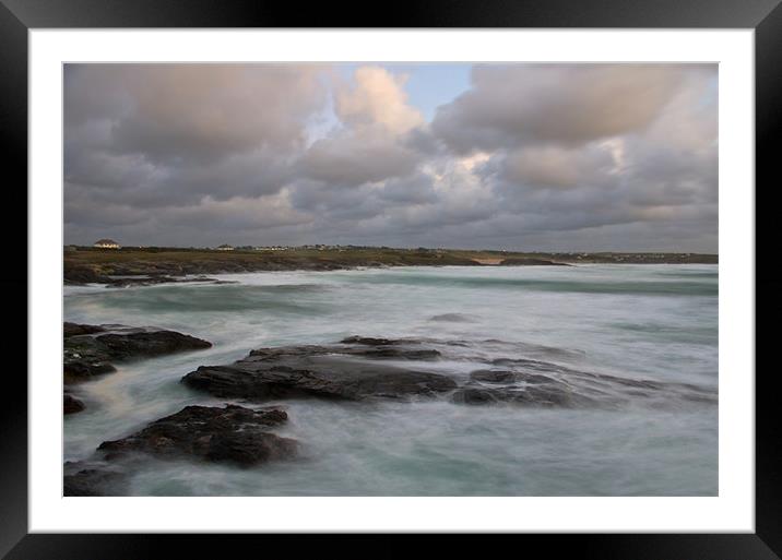 Boobys Bay in N Cornwall Framed Mounted Print by Pete Hemington